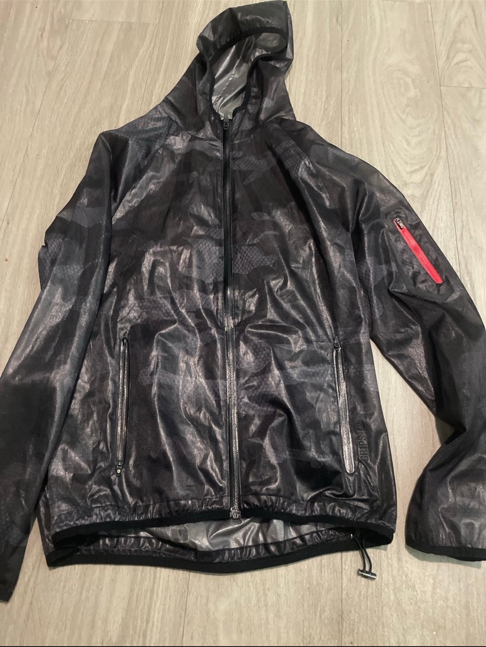Kids Black Hooded Raincoat - Unbranded